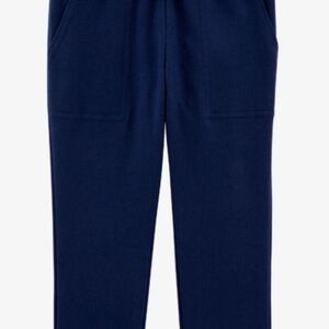 New Carters Navy Blue Knit Joggers Functional Drawcord Size 7